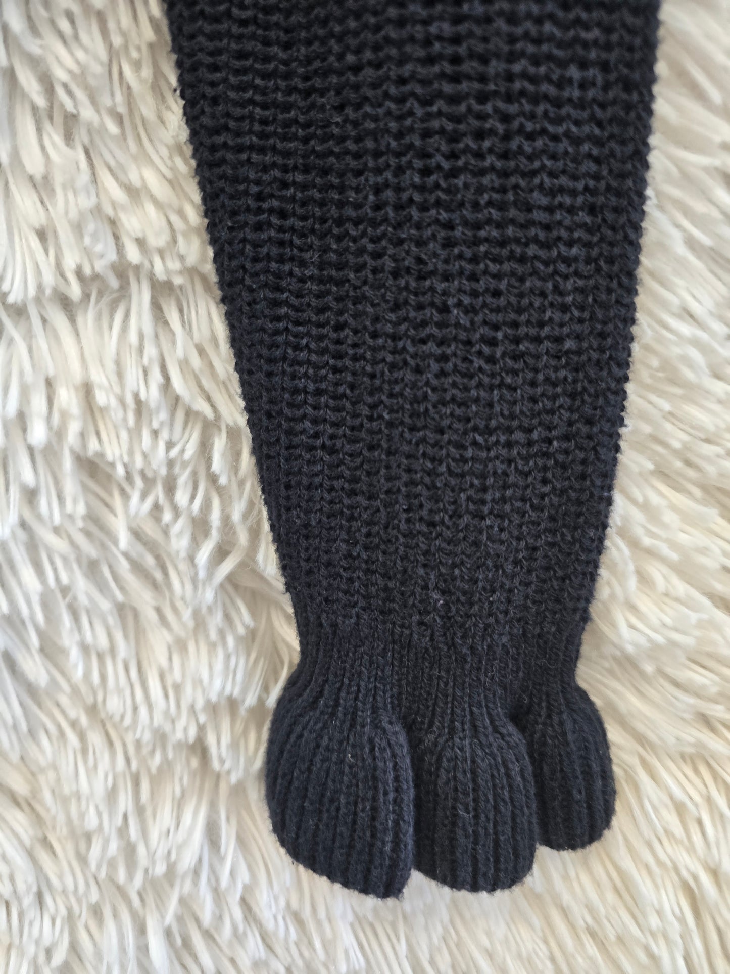 Black long sleeve sweater blouse M image 4