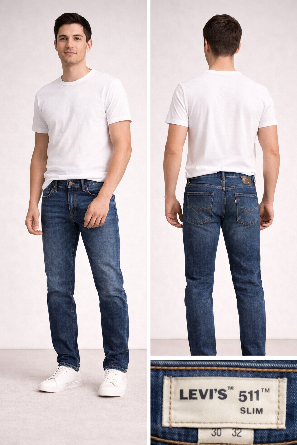 Levi’s 511 Slim Fit Jeans – 28/30 Classic Dark Wash Denim image 1