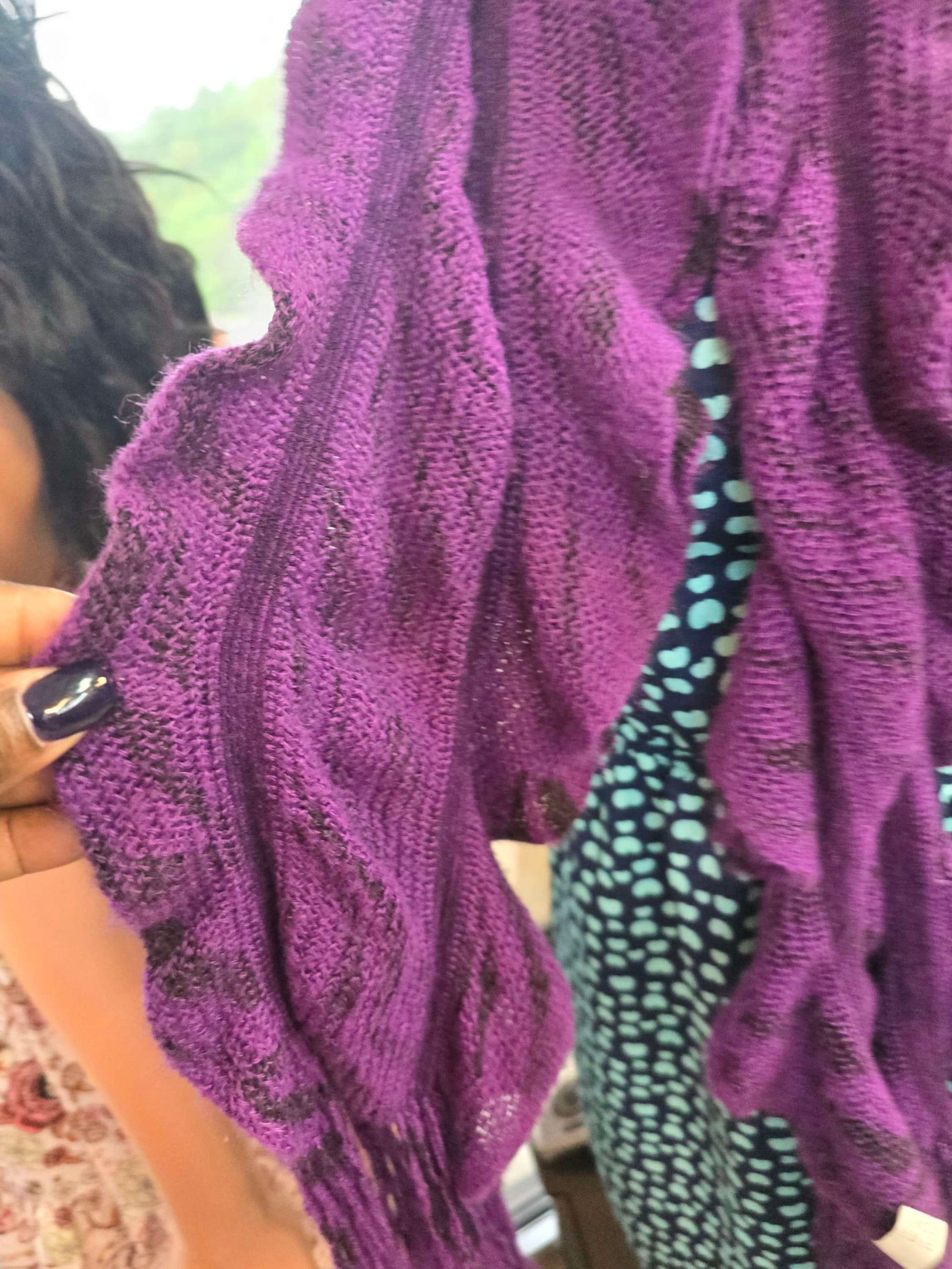 Purple scarf image 4