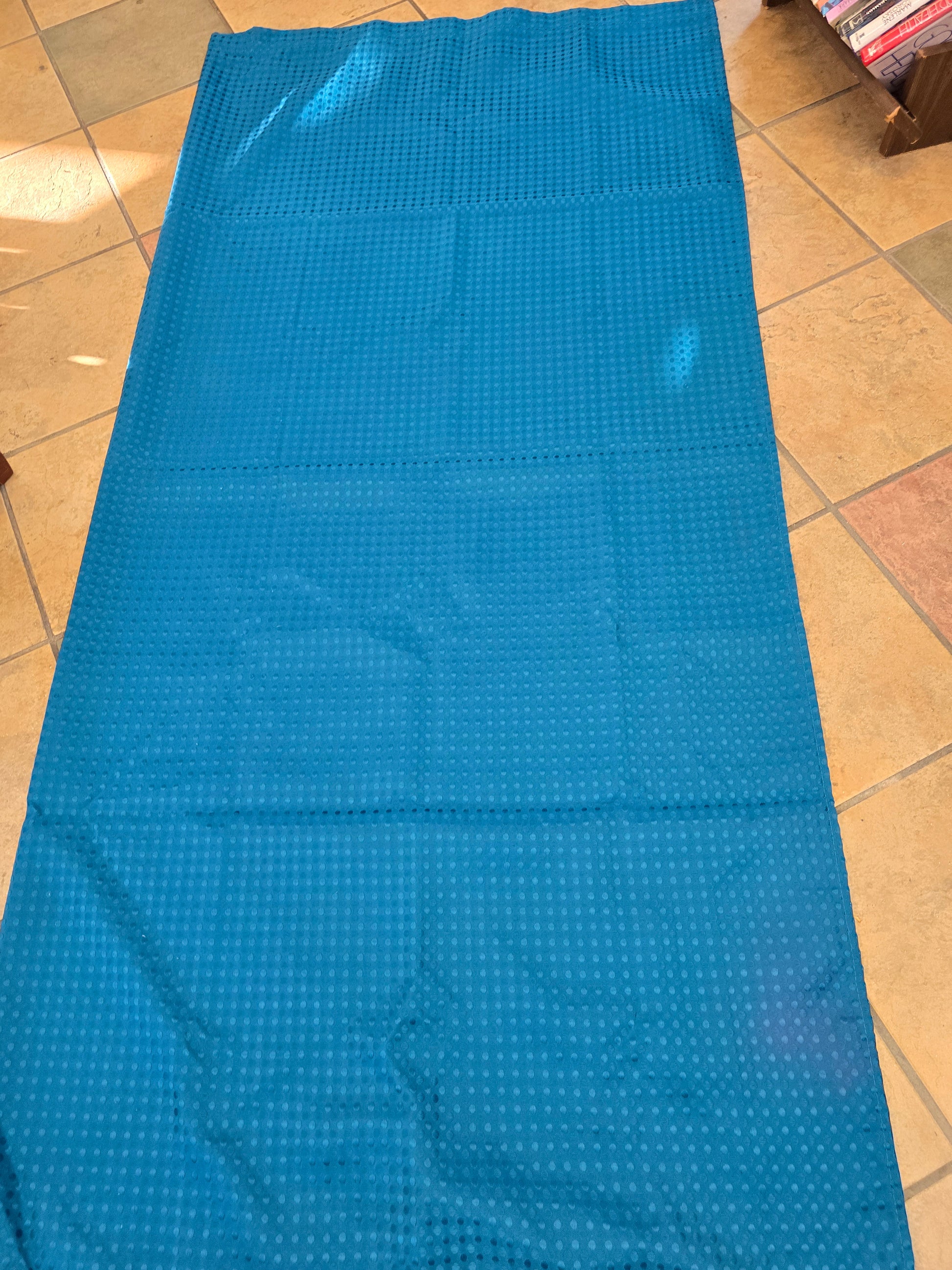 Blue shower curtain image 2