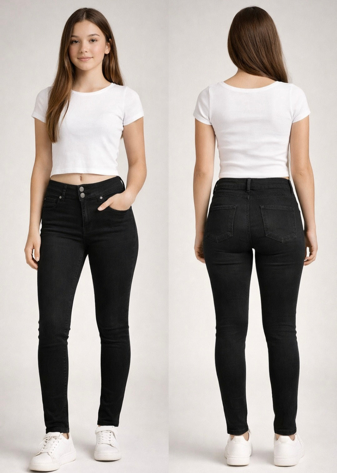 Refuge Black High-Waist Skinny Jeans – Sleek & Flattering Fit image 0
