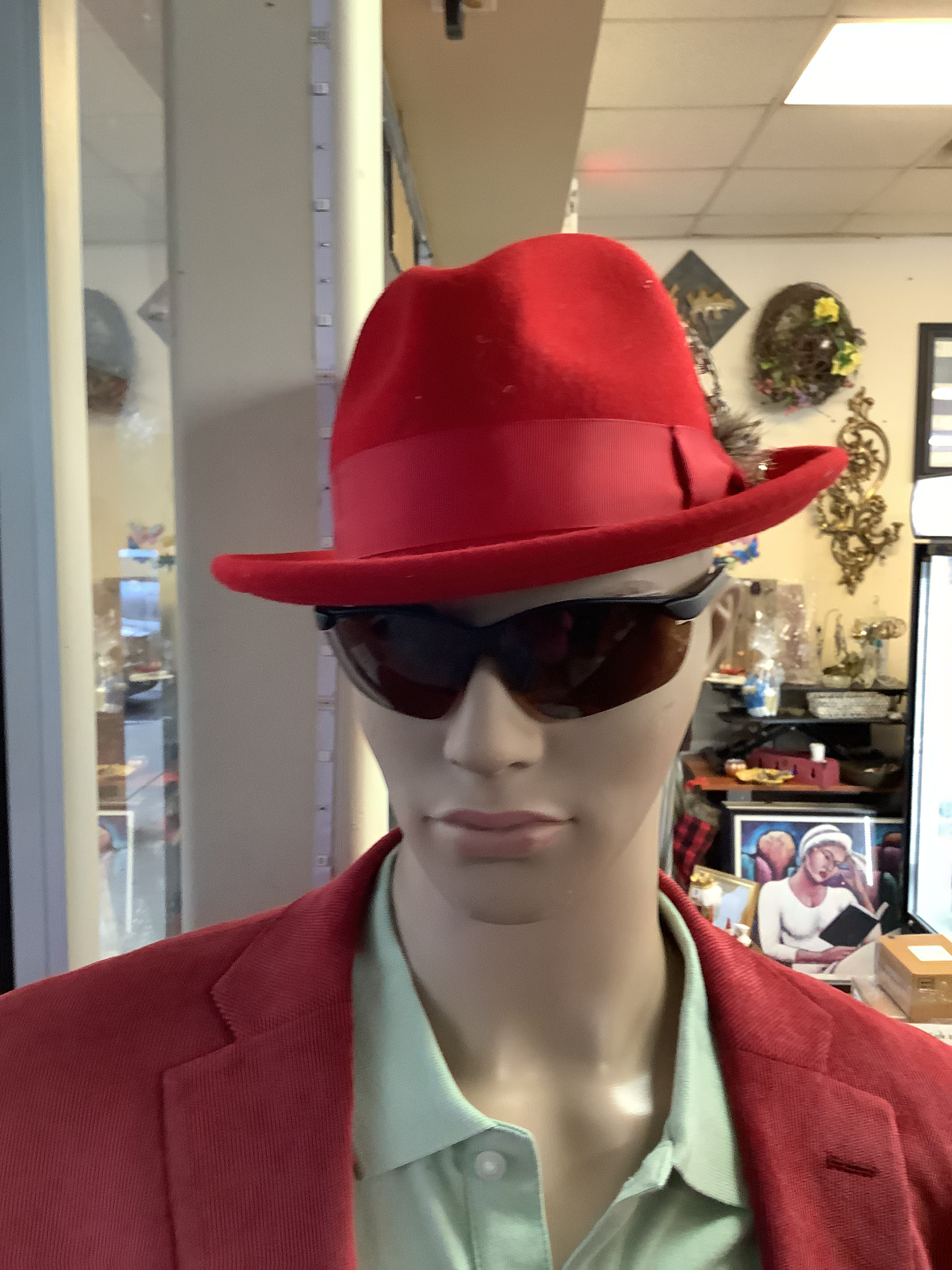 Red Bruno Capelo hat image 1