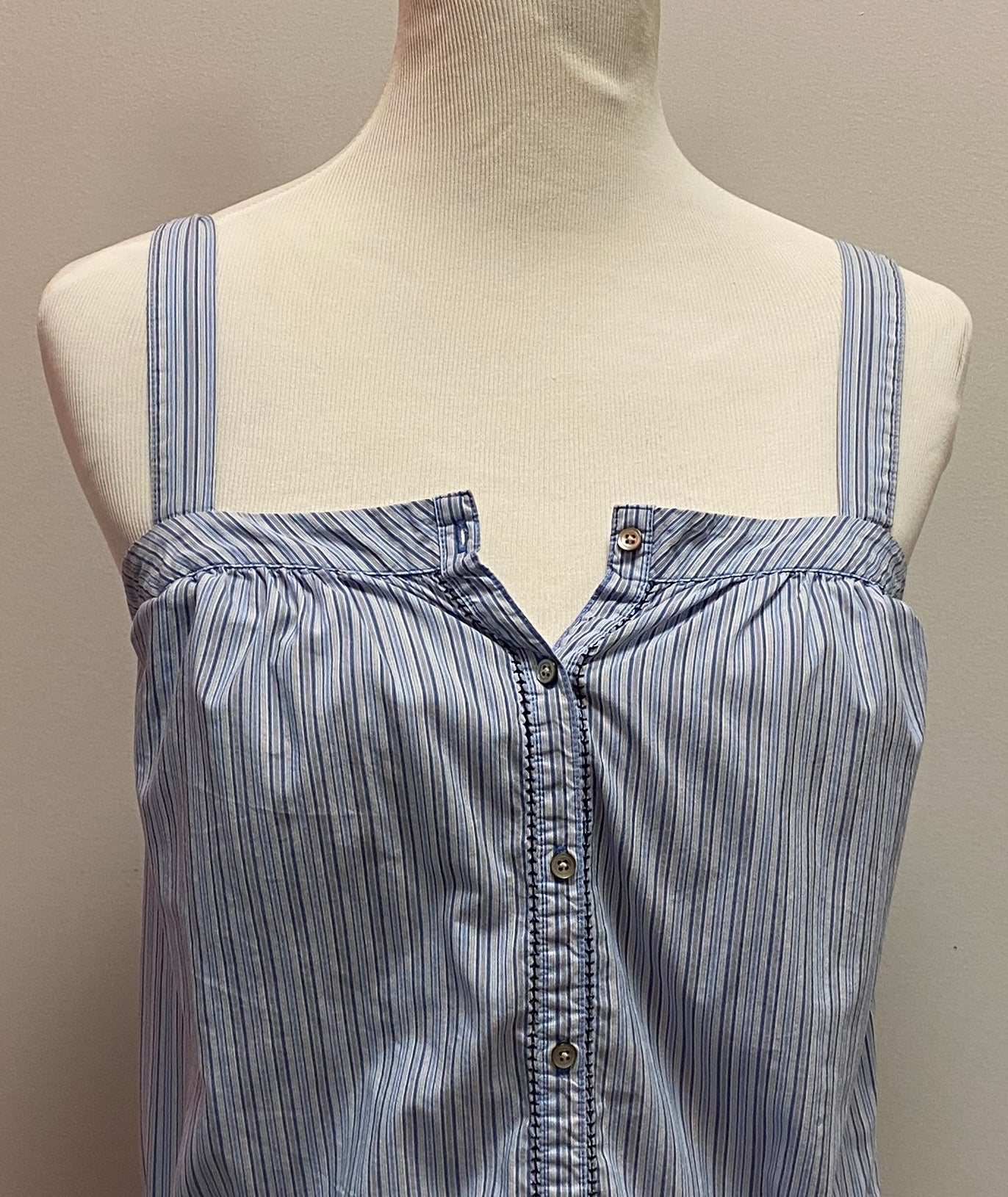 Calvin Klein  Blue striped Top (XS) image 2