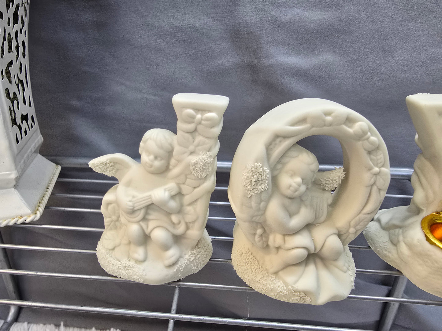 Vintage Porcelain joy candle holders image 3