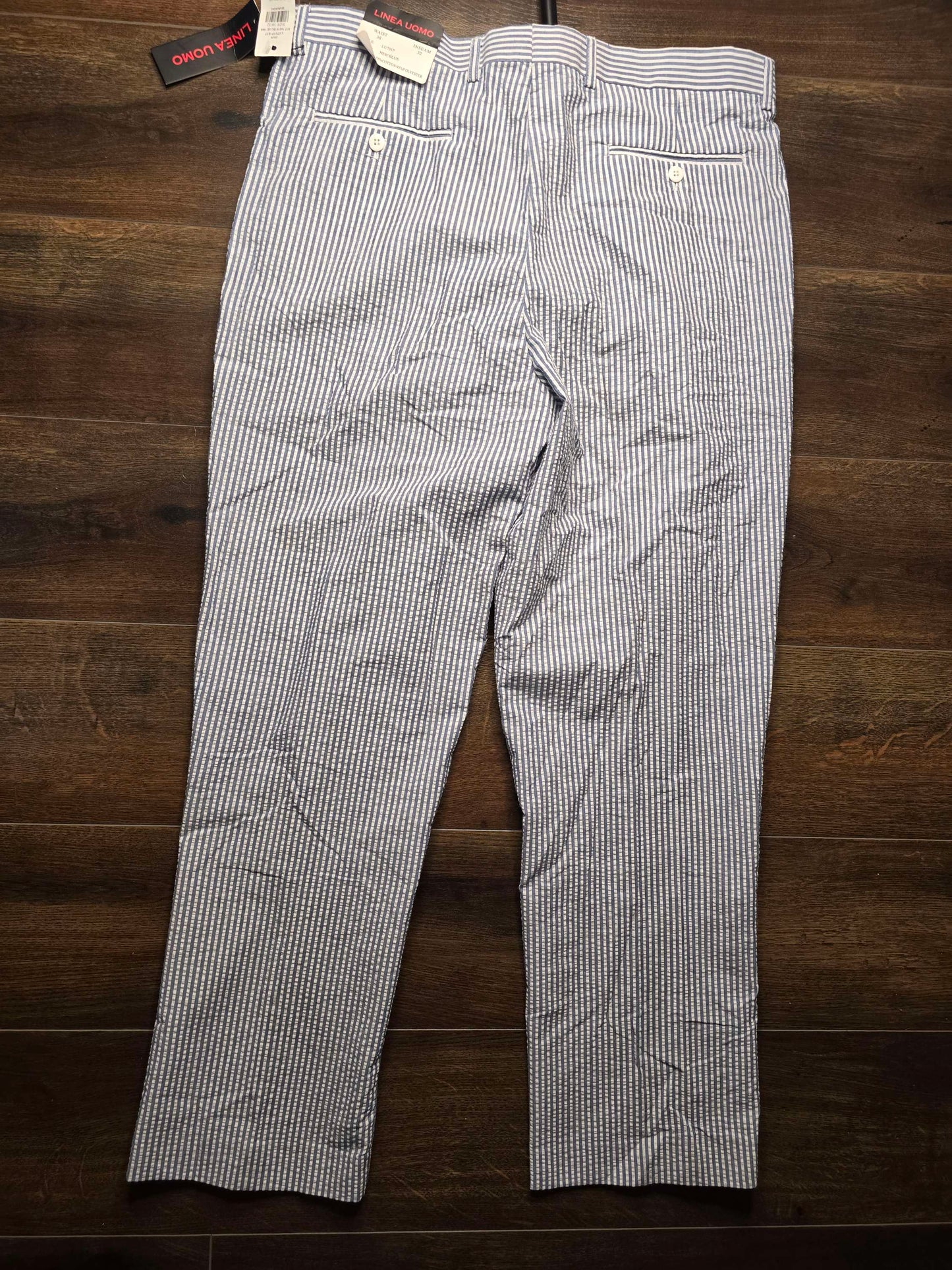 Men dress stripe pants 38x32 image 3