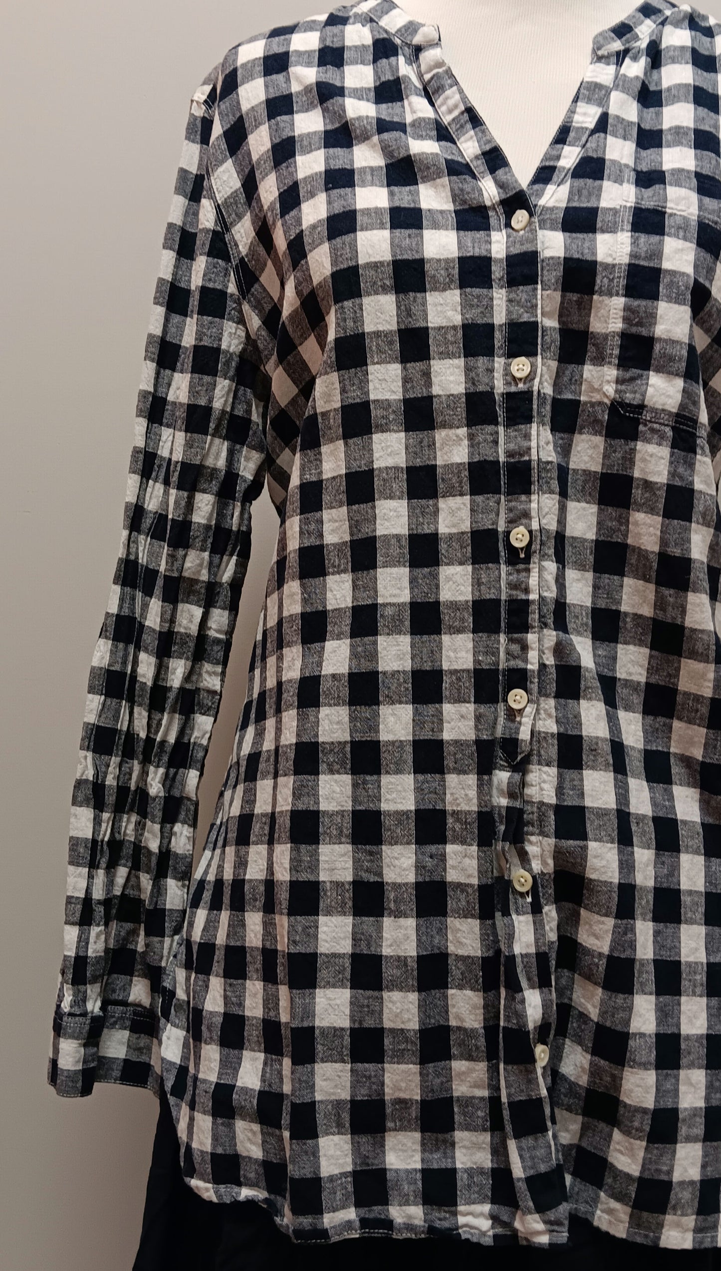 Old navy blue stripe tunic blouse size 1X image 6
