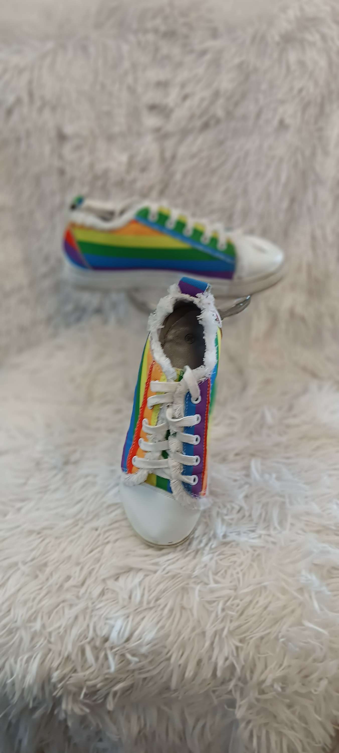 Rainbow shoes (sizes 36/us 6) image 2