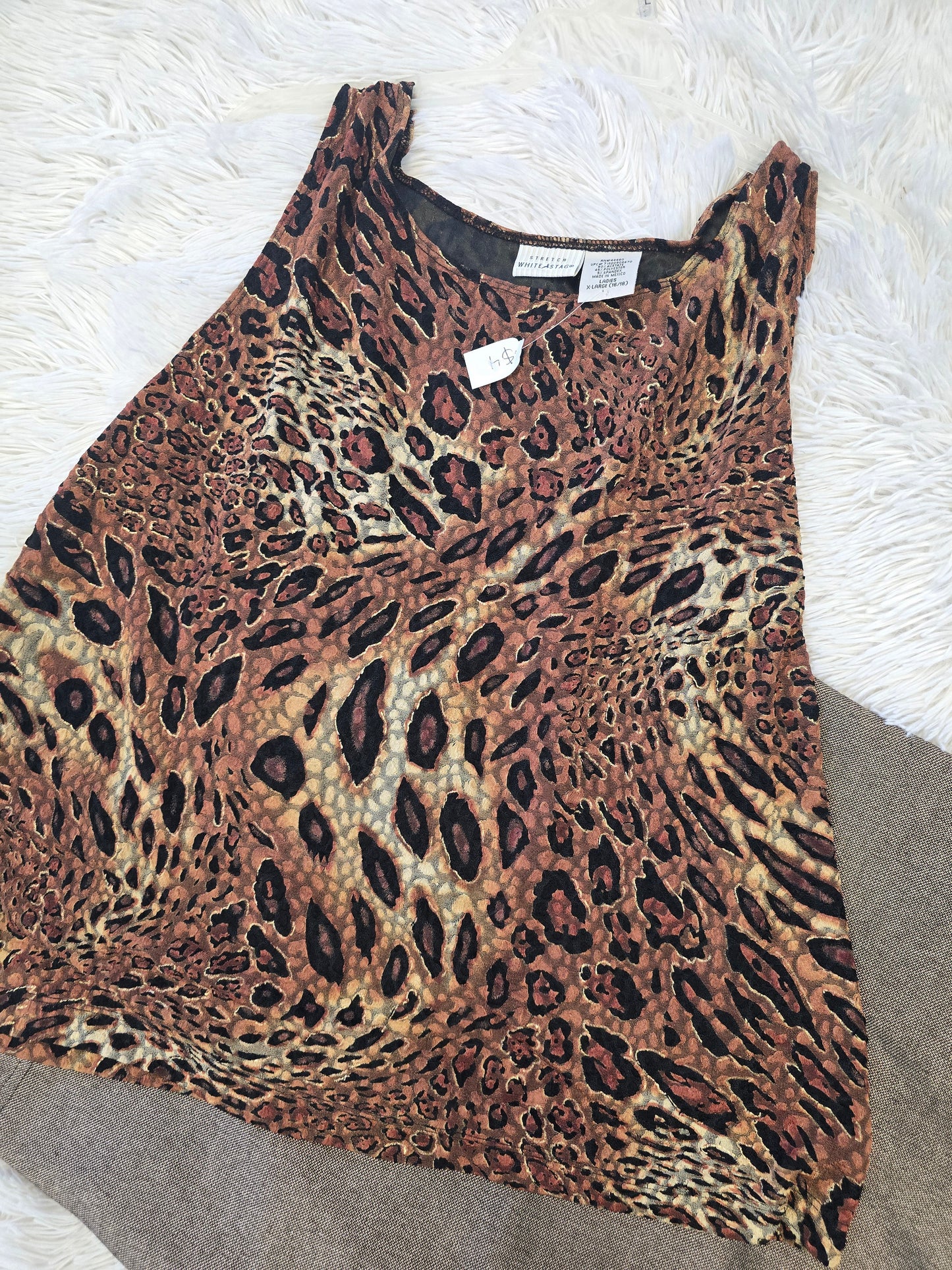 Leopard print blouse XL image 2
