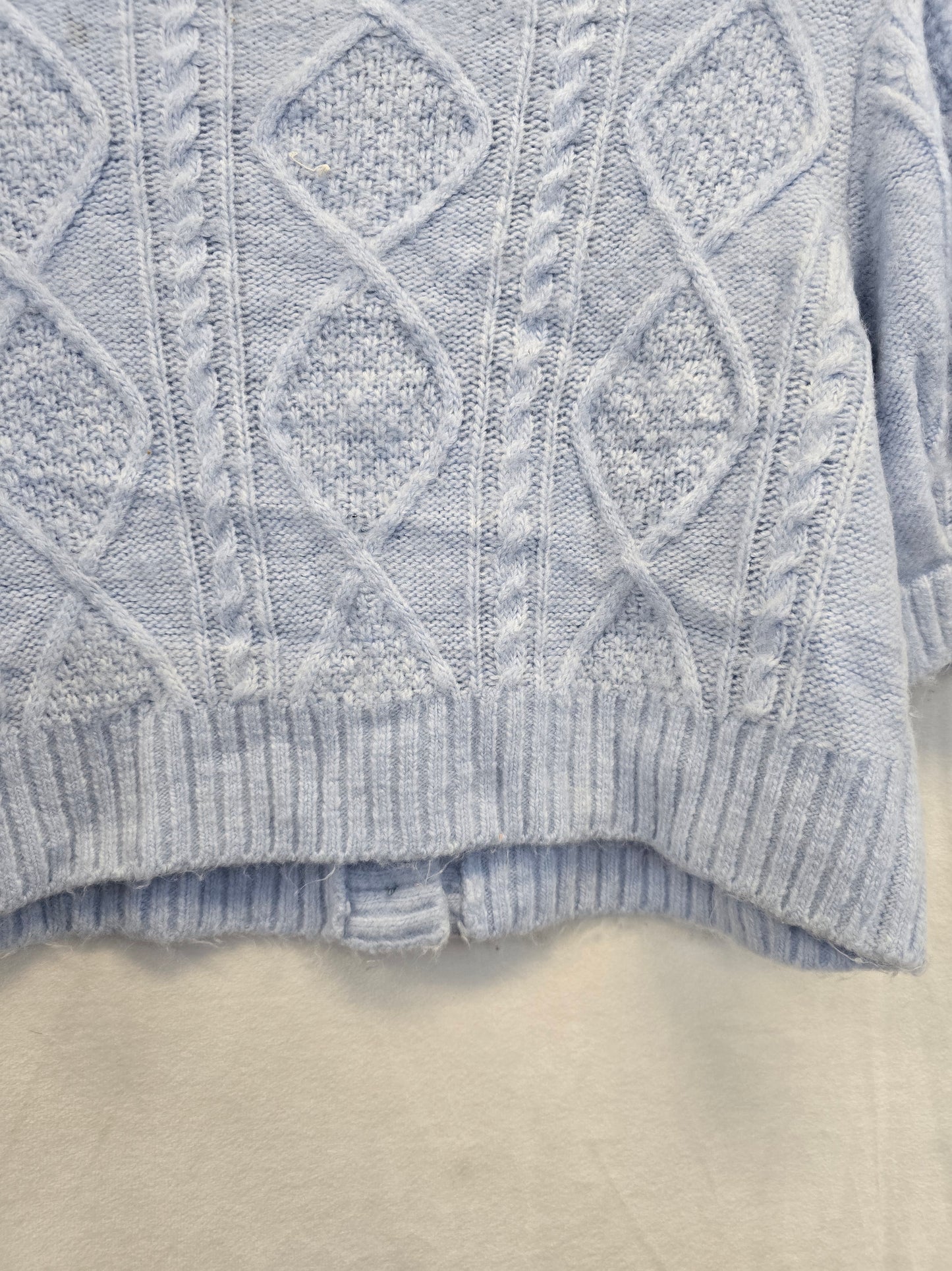 Crop top knitted blue sweater  image 6