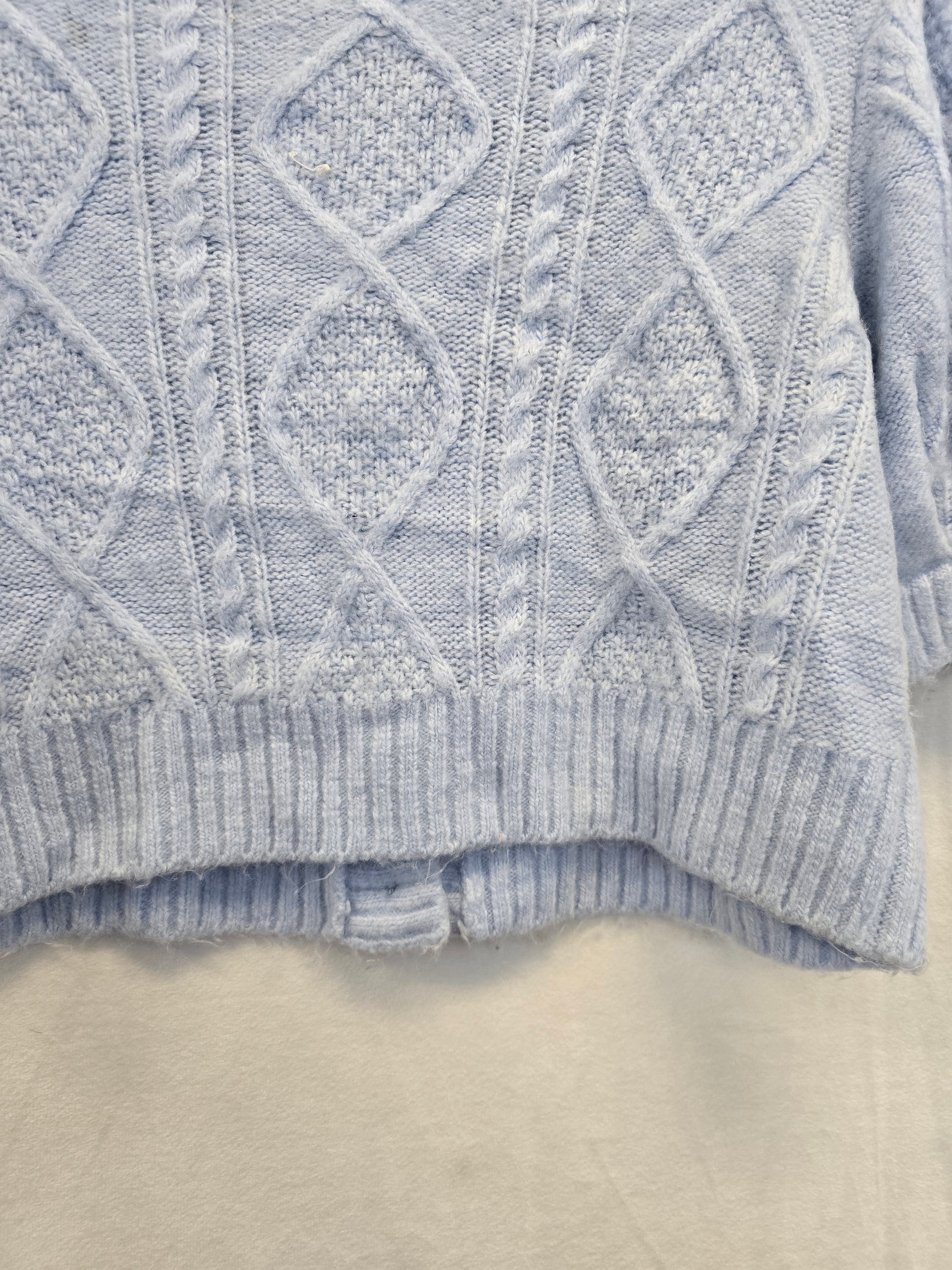 Crop top knitted blue sweater  image 6