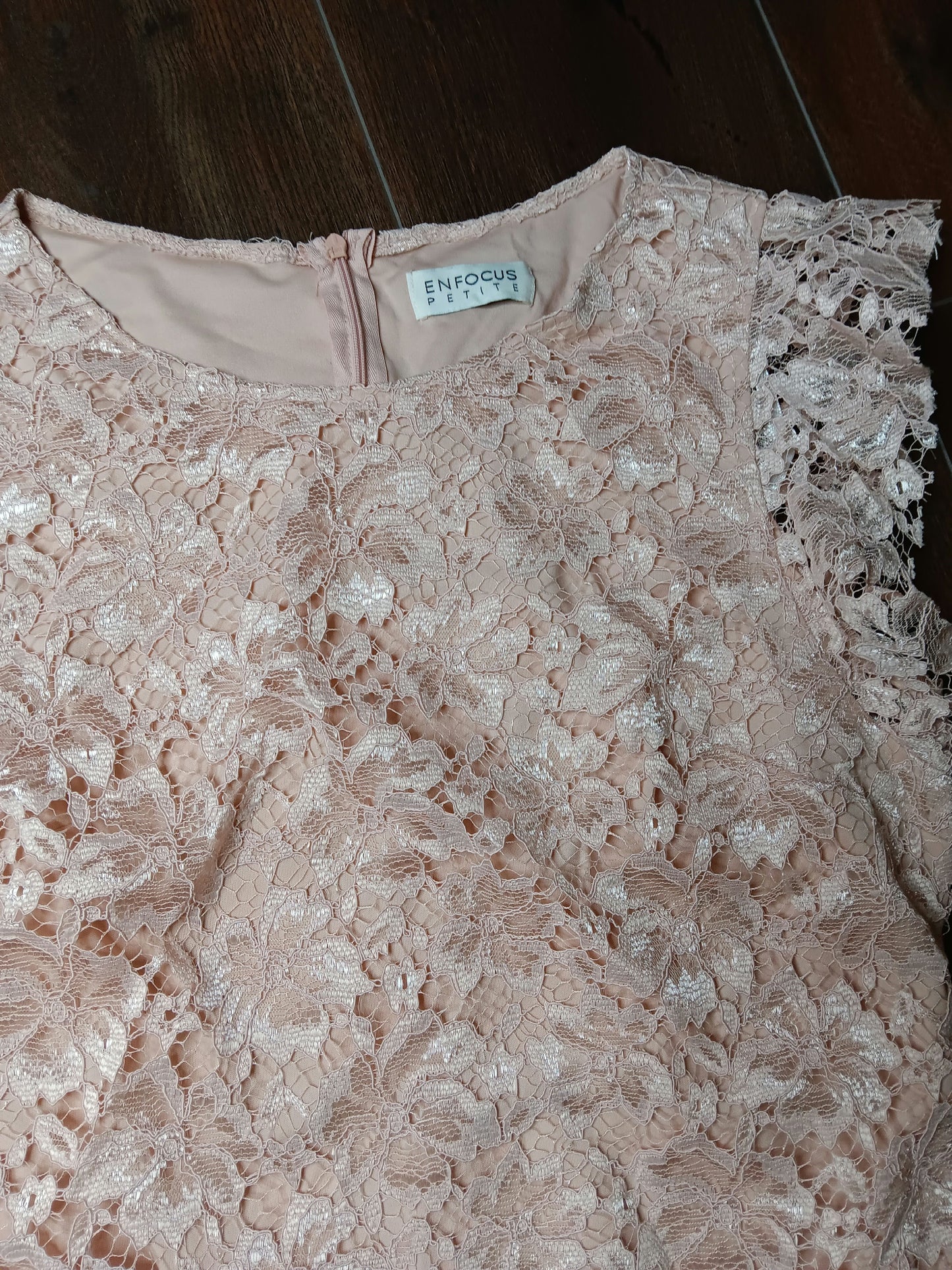 Pink lace dress size 12 image 4