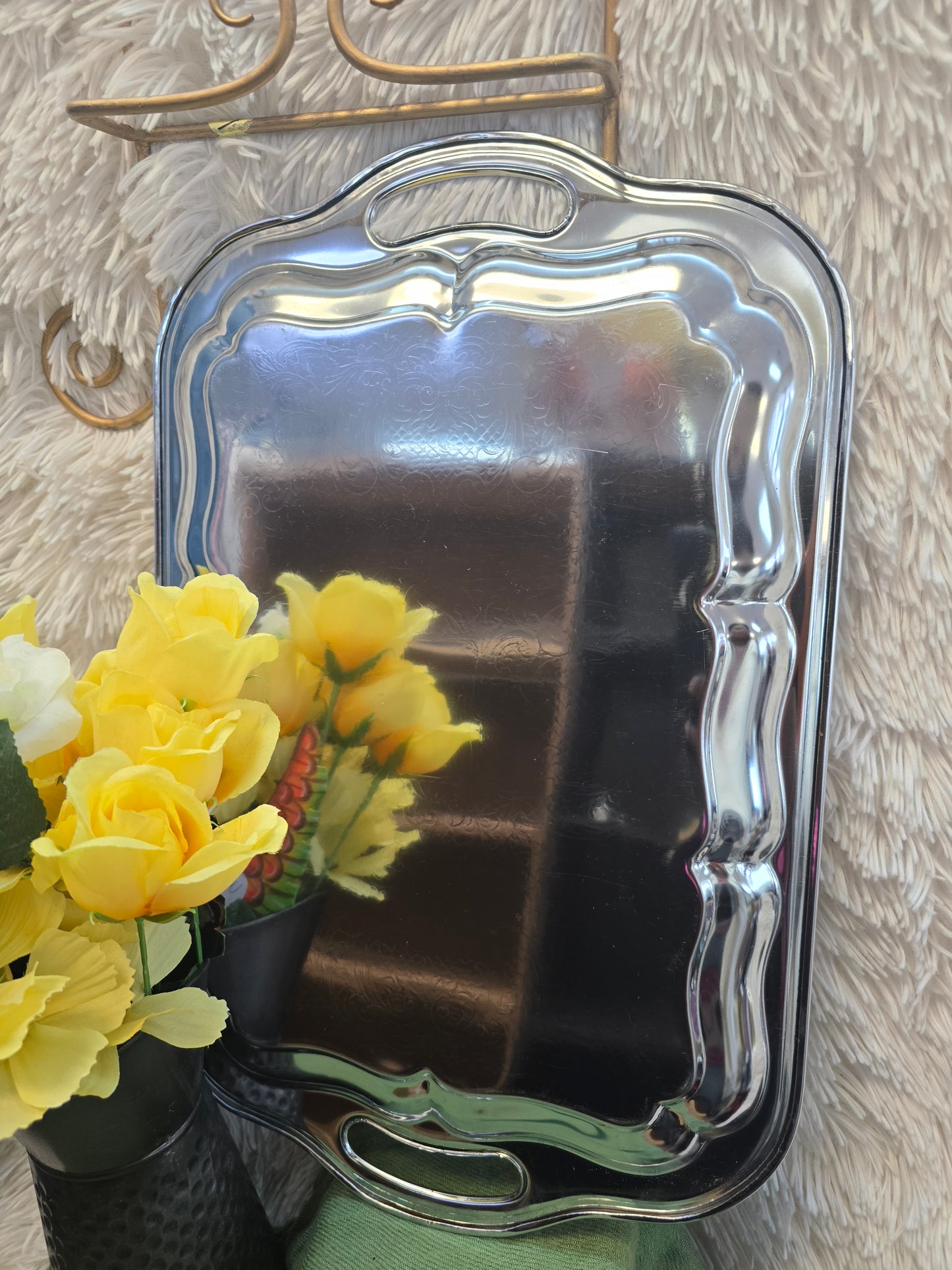 silver color Tray 18x12 image 5
