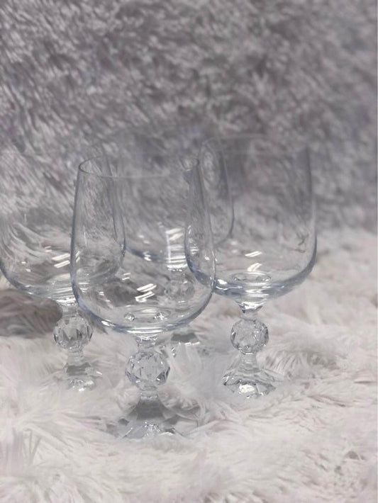 Set of 4 Claudia Bohemian crystal wine glass image 0
