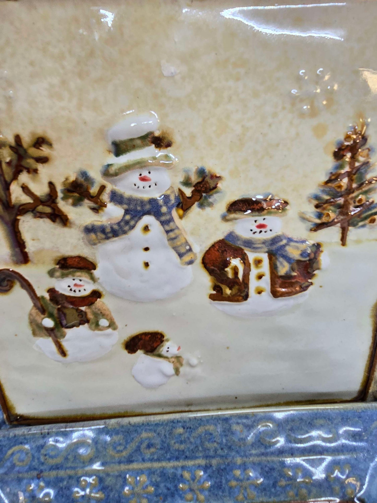 2 piece Christmas decorative platters image 3