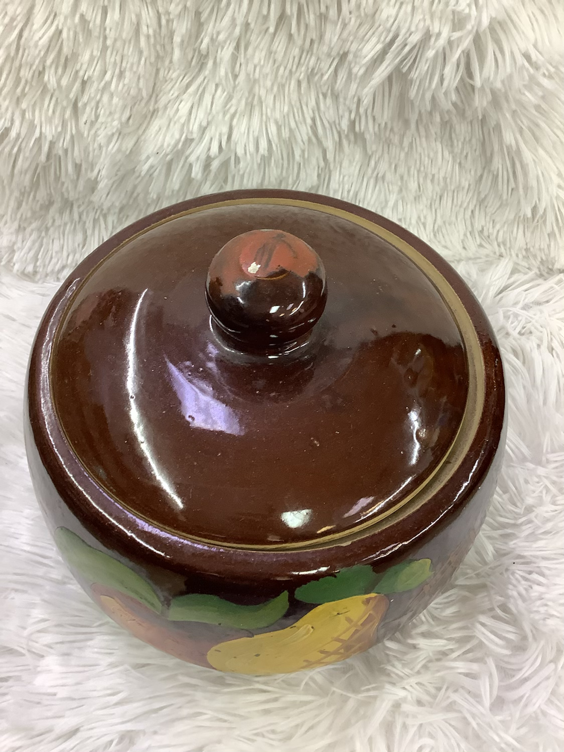 Brown fruit jar image 3