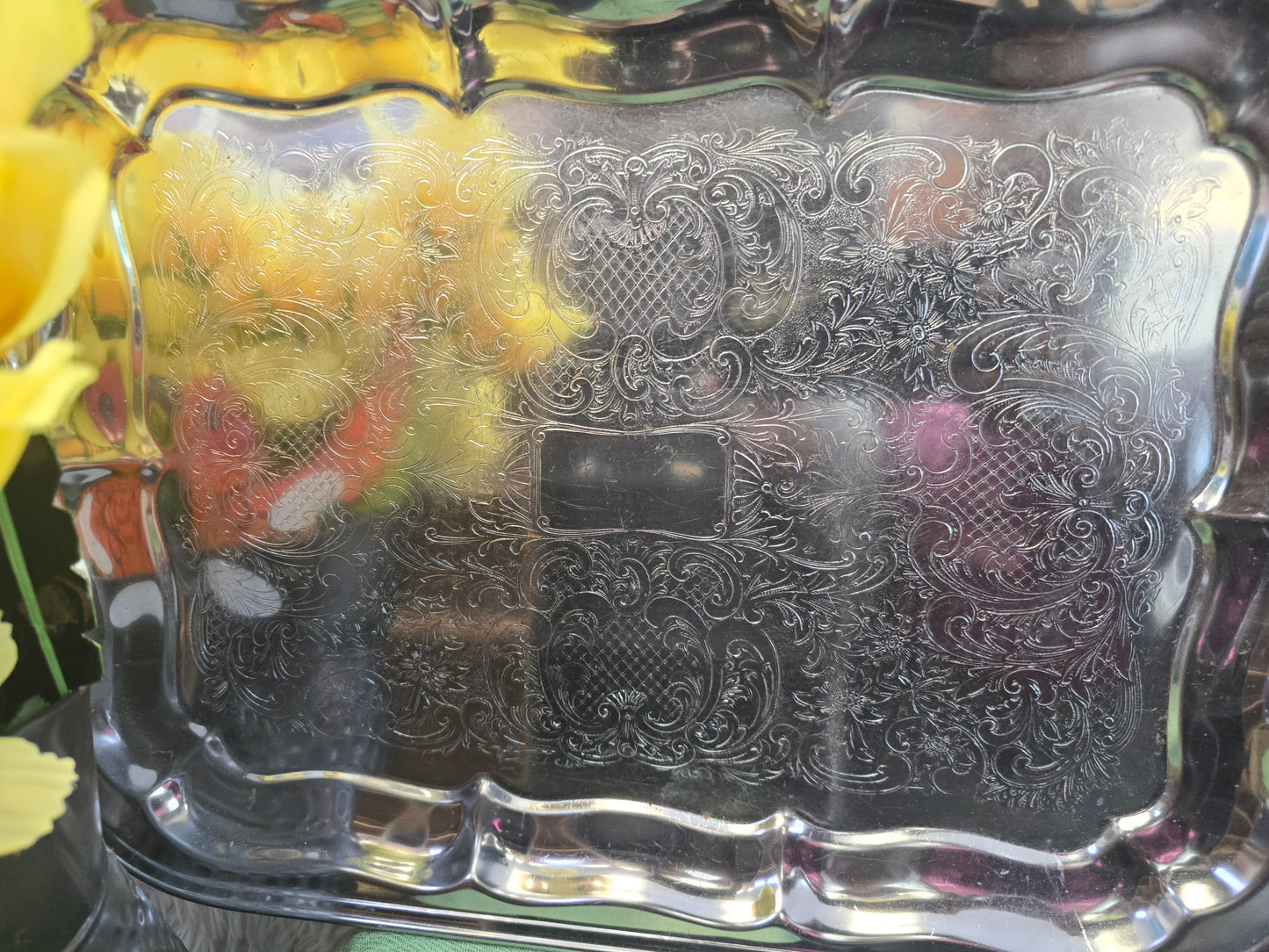 silver color Tray 18x12 image 3
