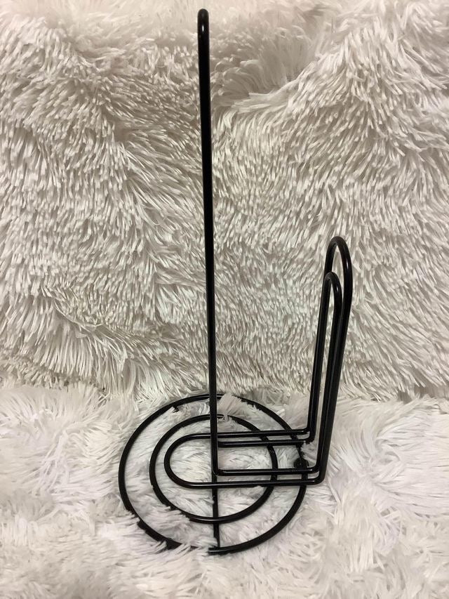Black Paper Towel Holder image 0