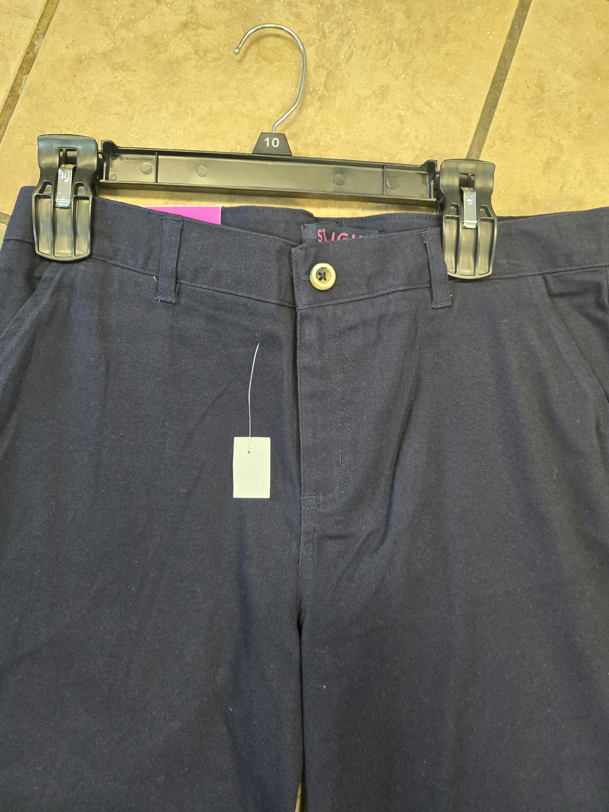 Navy French toast straight pants size 18.5 plus image 2