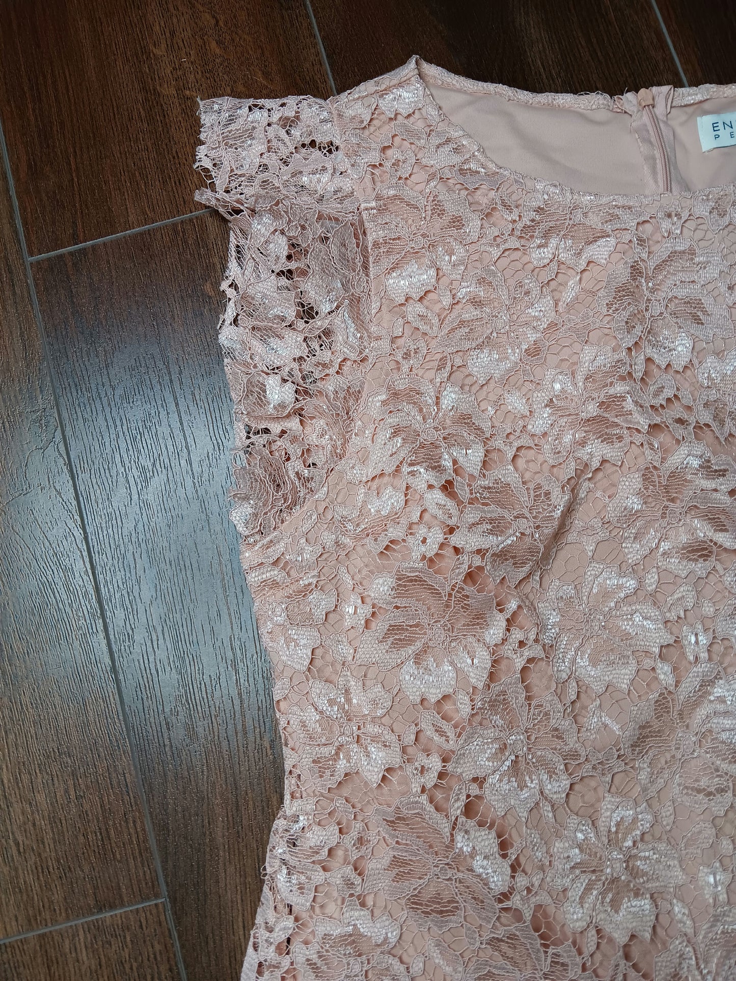 Pink lace dress size 12 image 3