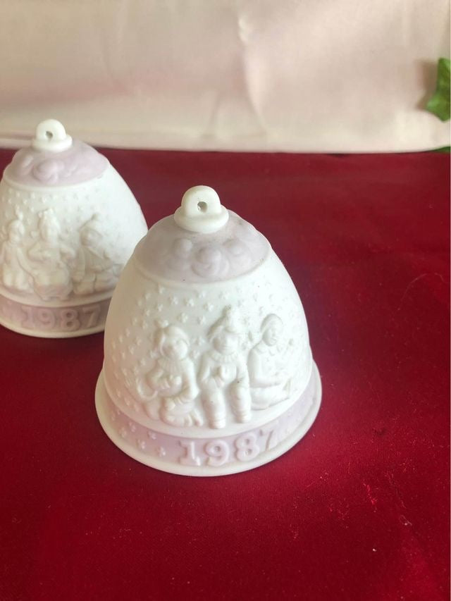 Pair of vintage ceramic bells image 5