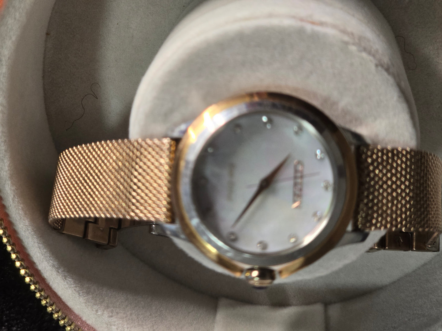 Citizen Eco-Drive Gold-Tone Mesh Watch image 2
