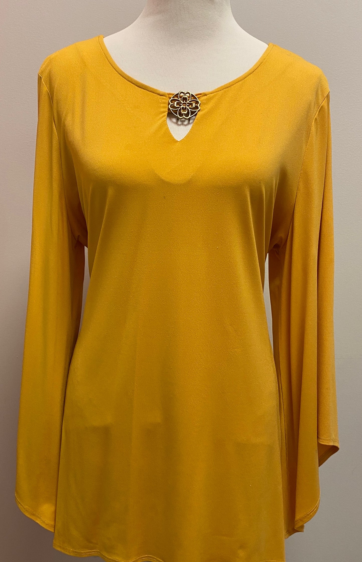 Sunny Leigh Yellow Long-Sleeve Top (XL) image 1