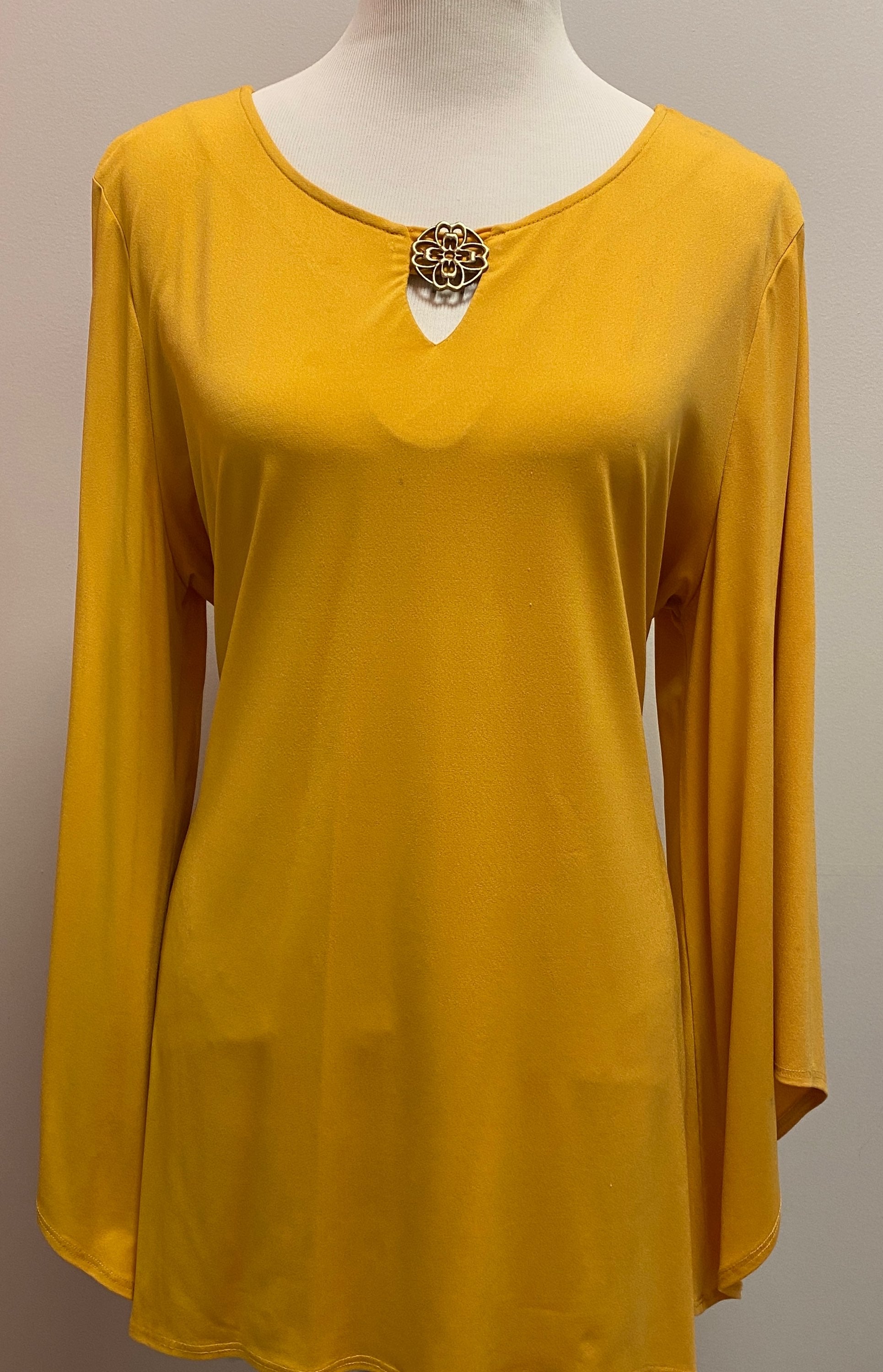 Sunny Leigh Yellow Long-Sleeve Top (XL) image 1
