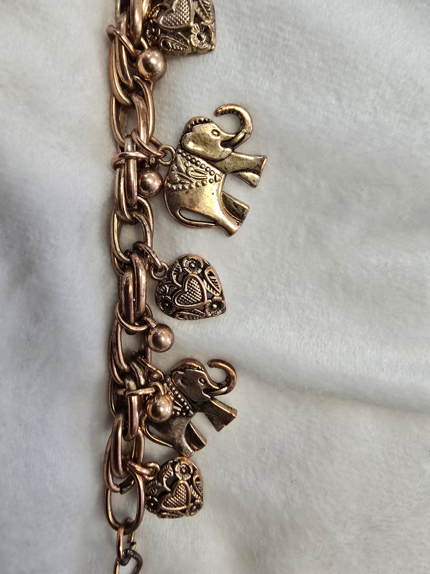 Gold color charm bracelet  image 0