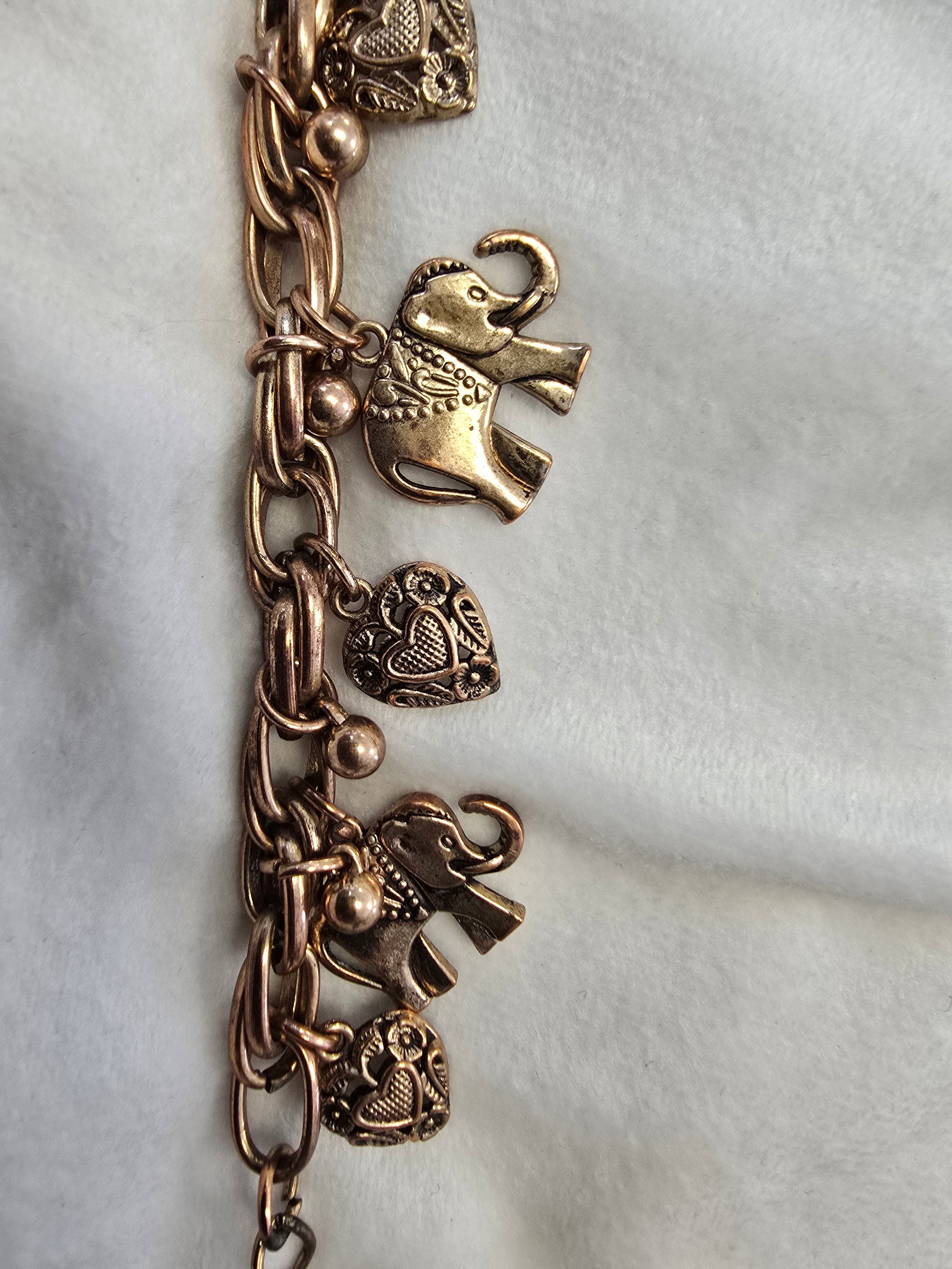 Gold color charm bracelet  image 0