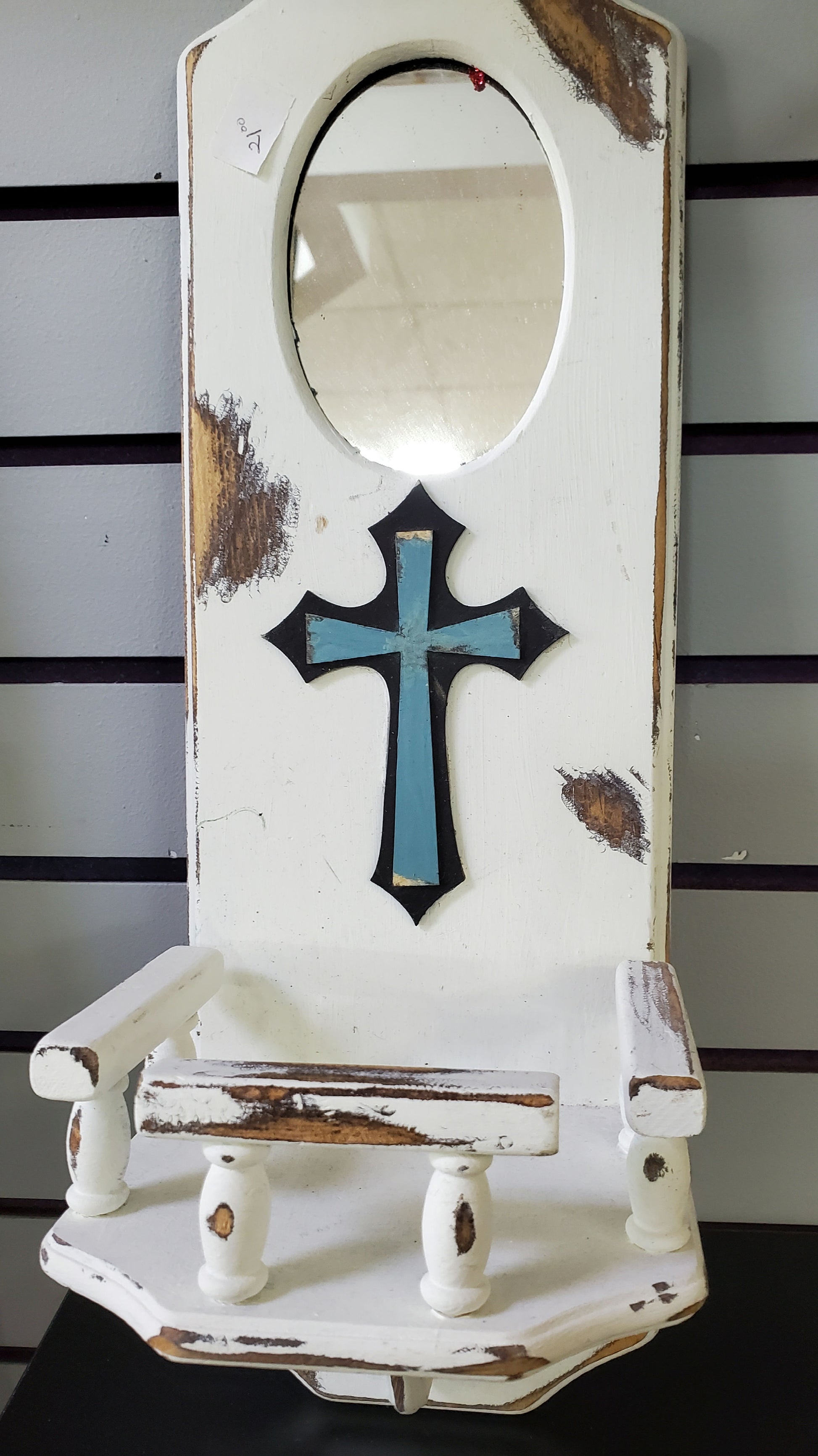 Hand made hanging Farmhouse mirror image 4