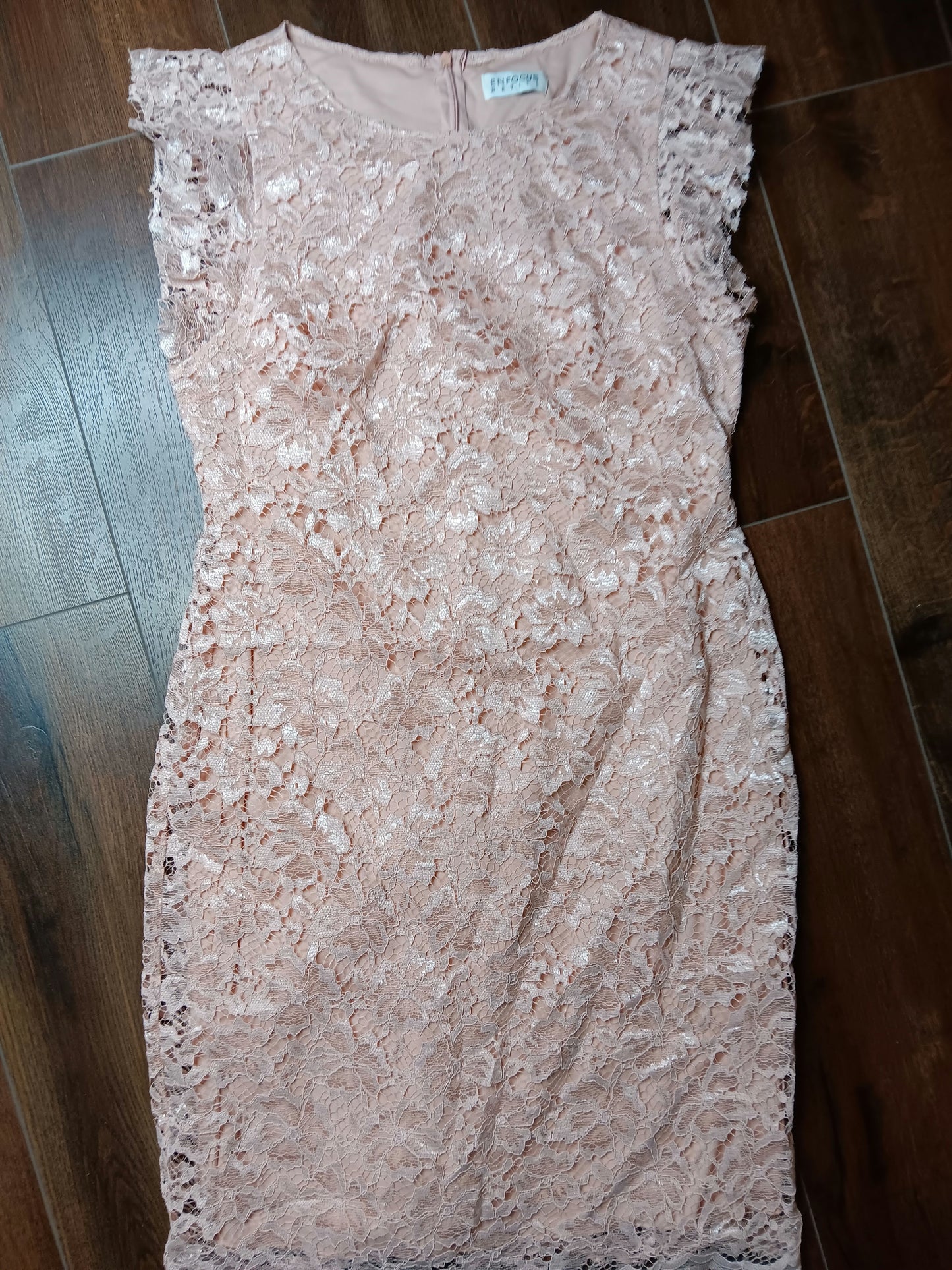 Pink lace dress size 12 image 0