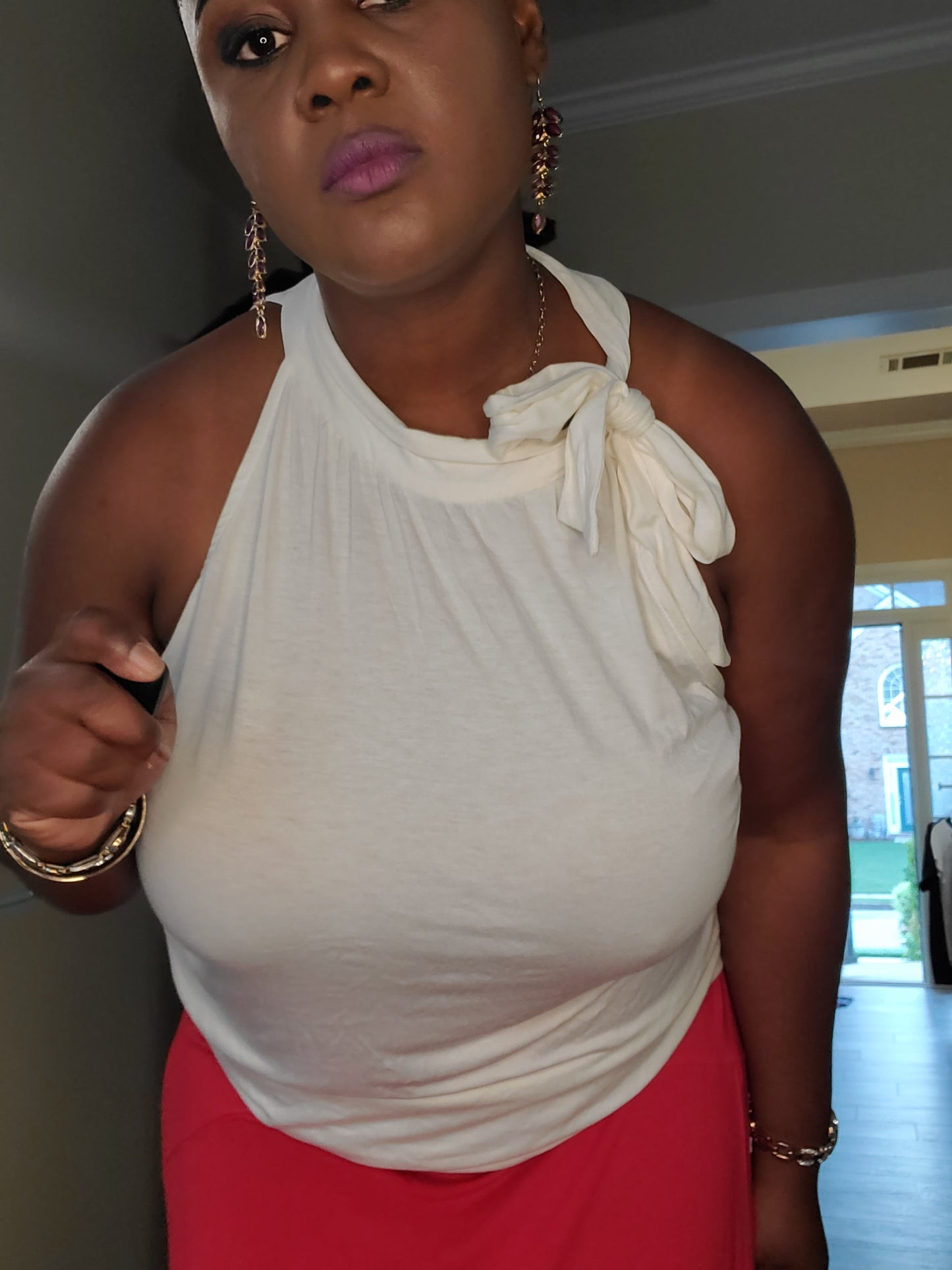 Simple white blouse size XL image 1