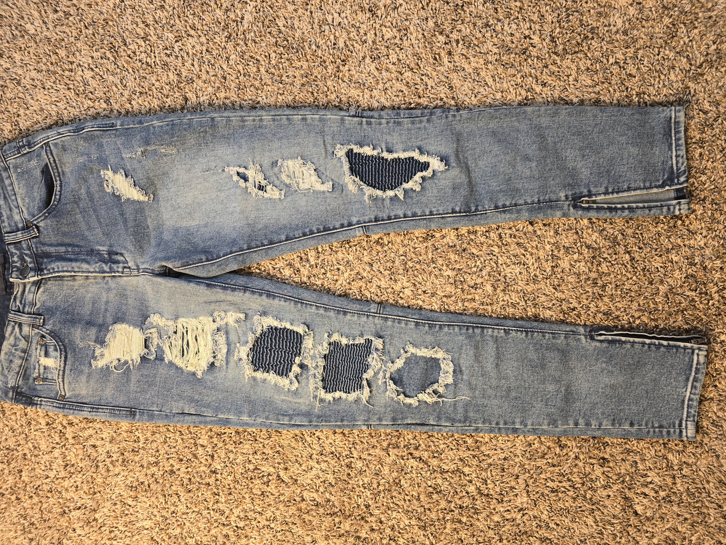 ZGY Denim Pipes Skinny Jeans – Men’s Size 32 image 4