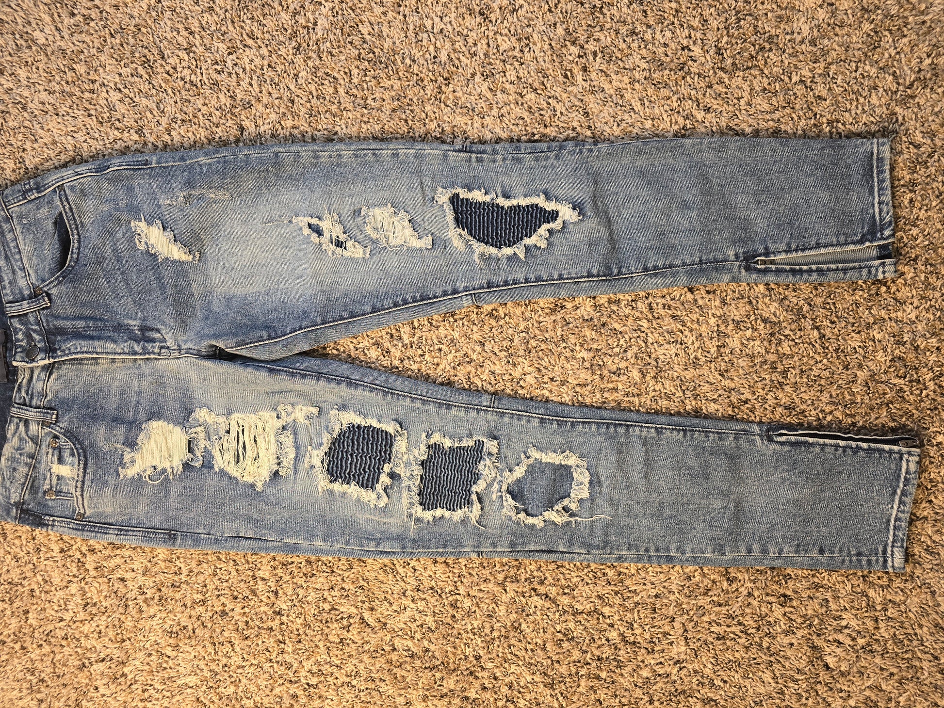 ZGY Denim Pipes Skinny Jeans – Men’s Size 32 image 4