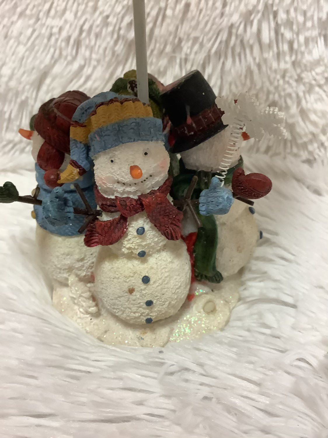 Christmas snowman candle holder image 5