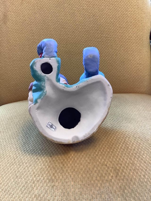 Ceramic circus clown statue image 5