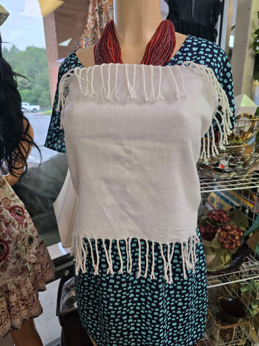 White scarf image 0