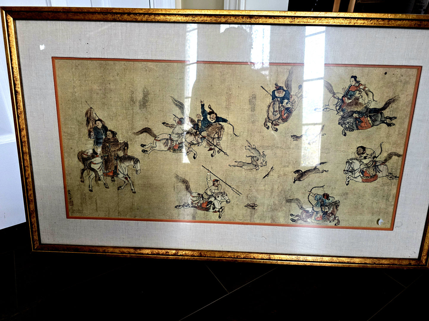 Catalda oriental frame wall art 21x36 image 0