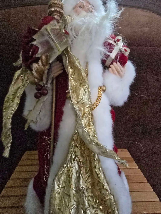 Santa tree topper 16inch image 1