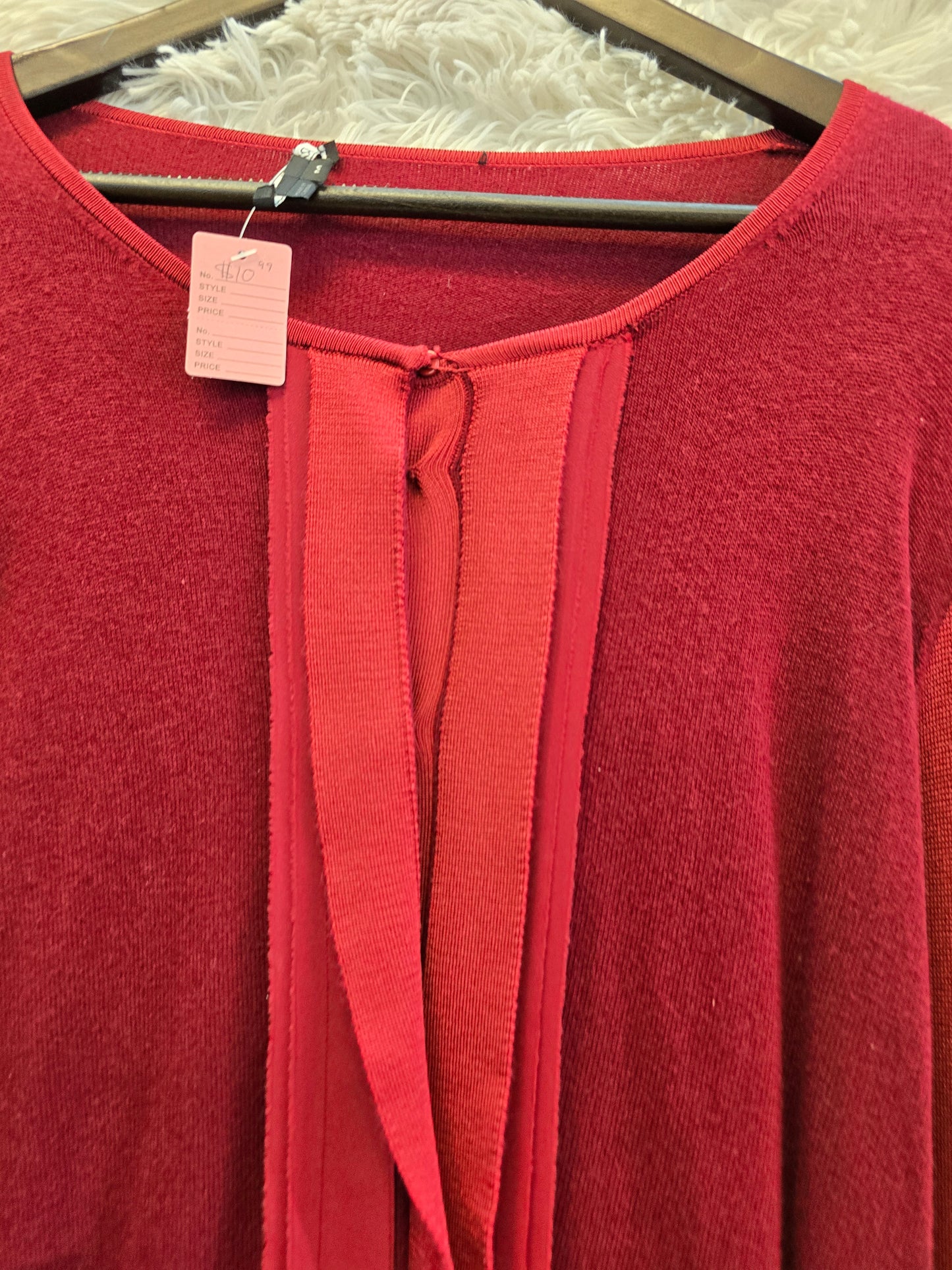 Long sleeve red blouse M image 2