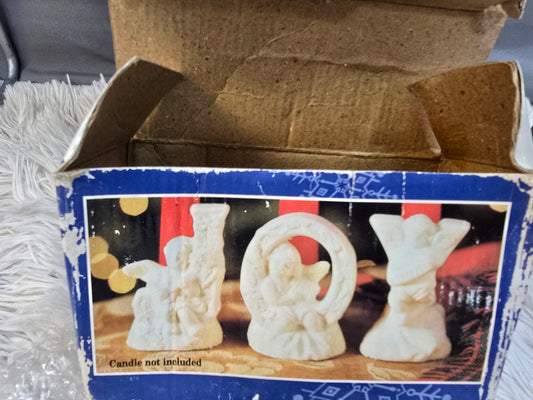 Vintage Porcelain joy candle holders image 0