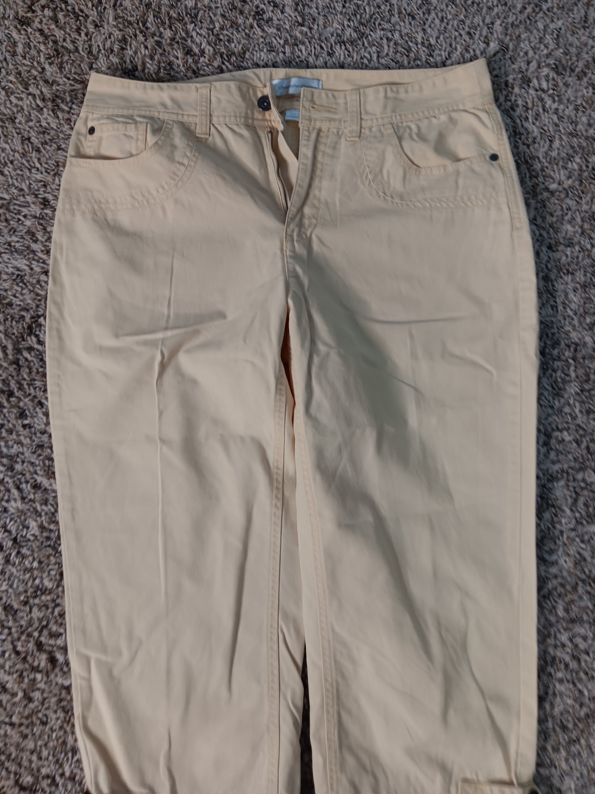 Light Yellow Capri Pants – Casual Cropped Comfort image 4