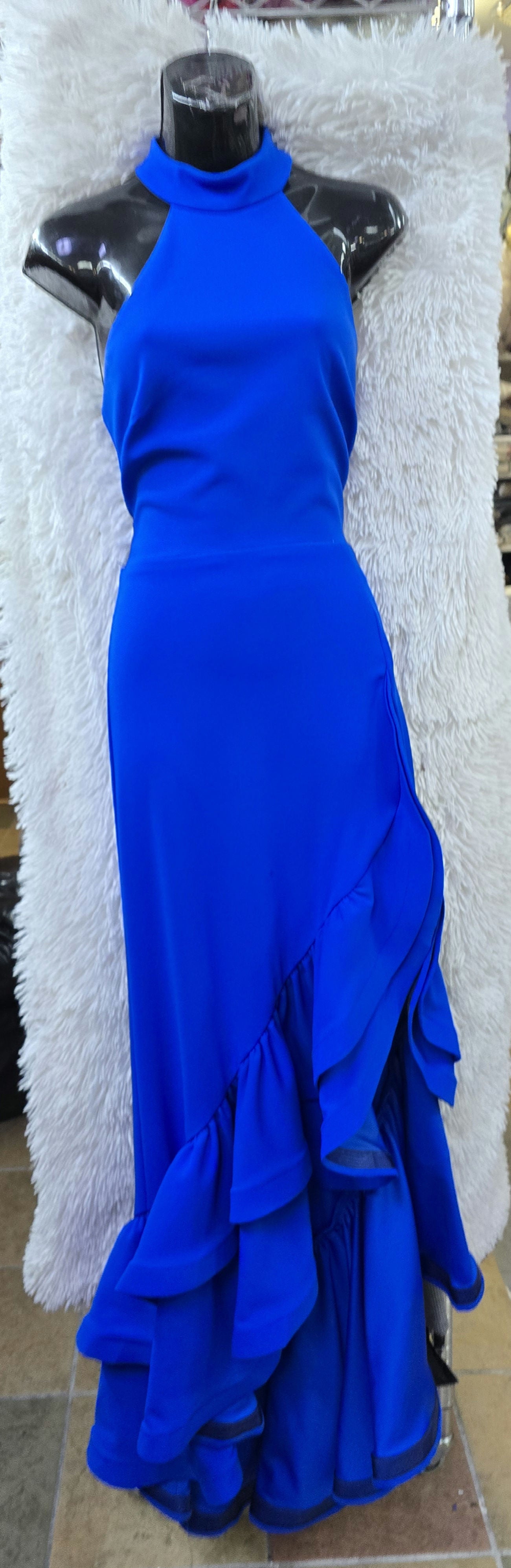 Cobalt blue long formal dress size 4 image 9