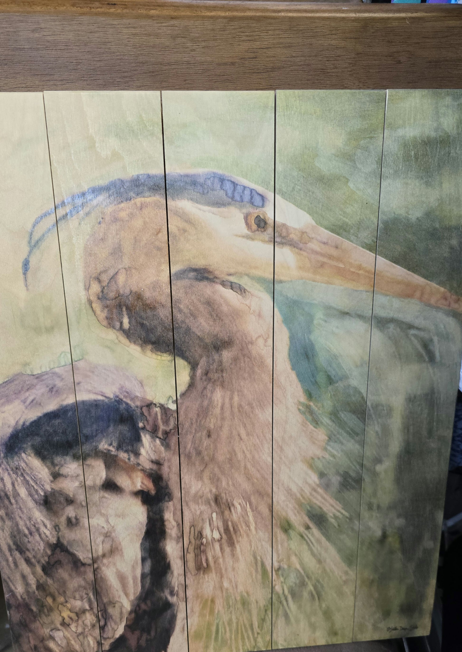 Pelican wooden wall art 19x16.5 image 0