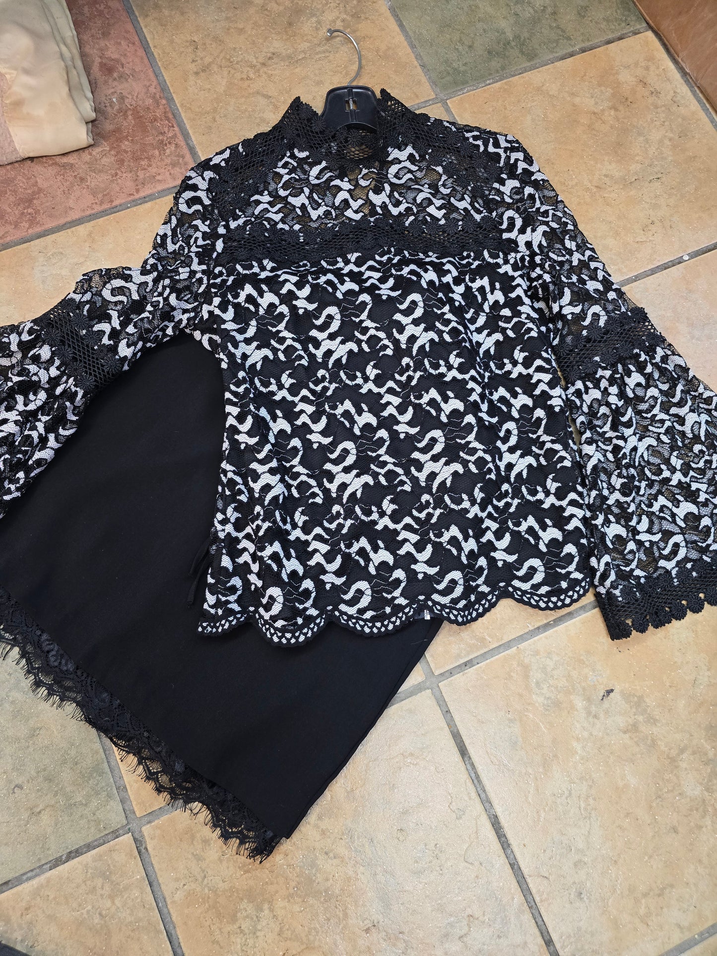 Boston Proper black long sleeve blouse XS image 3