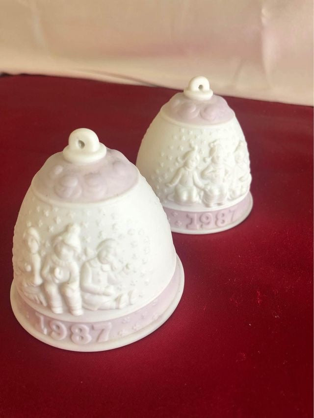 Pair of vintage ceramic bells image 6