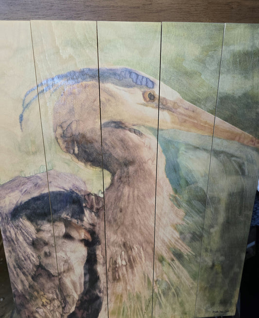 Pelican wooden wall art 19x16.5 image 1