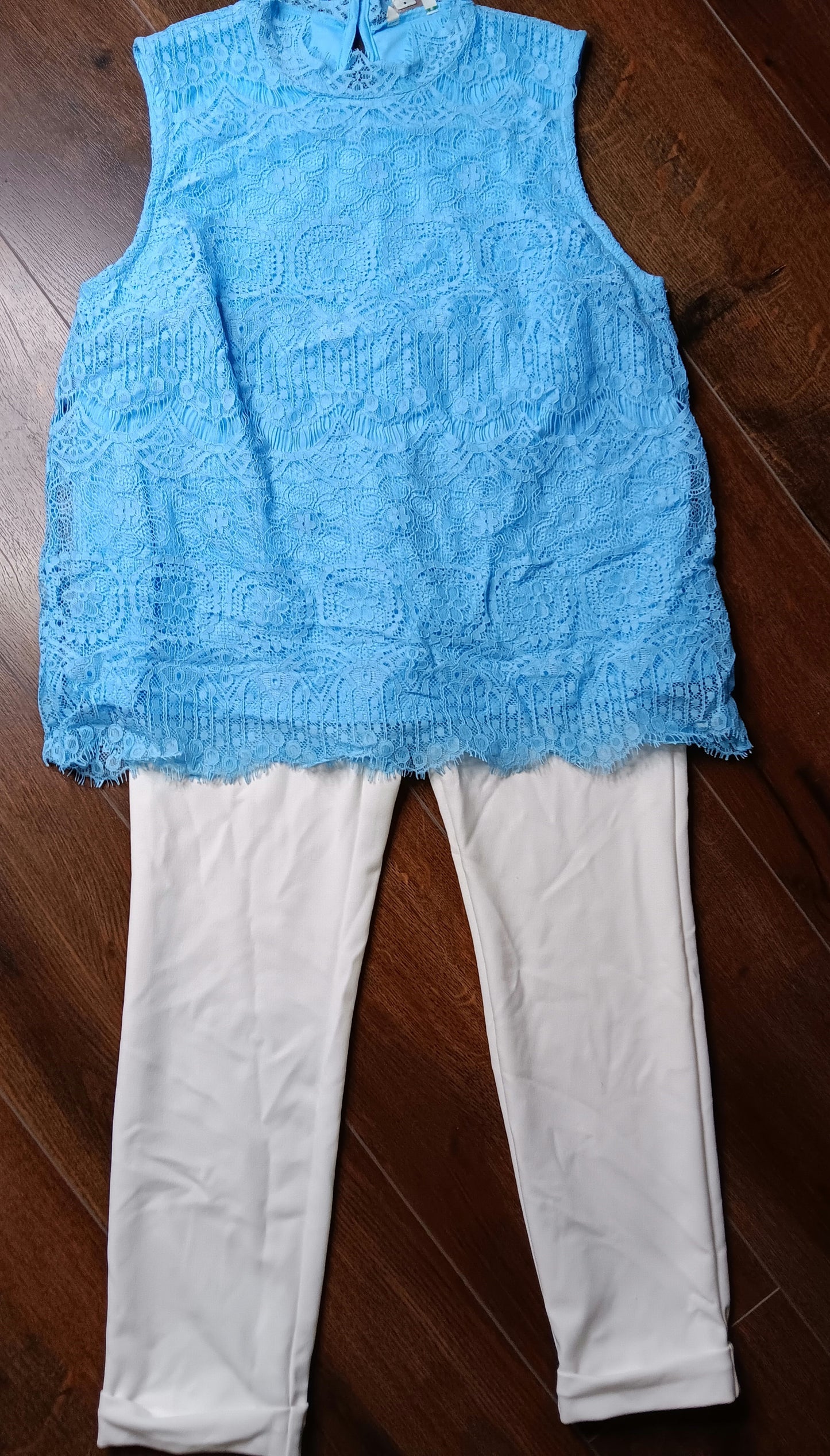 Powder blue blouse size Large image 0