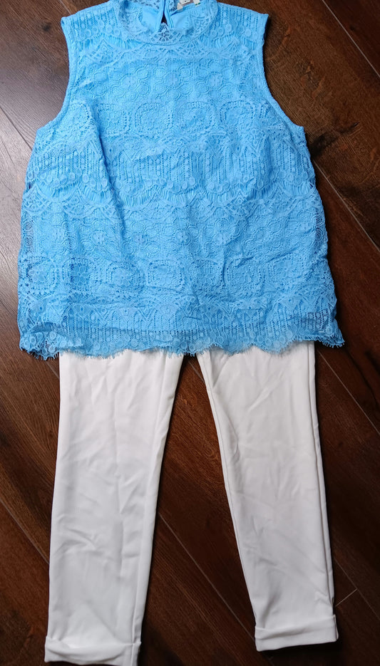 Powder blue blouse size Large image 0
