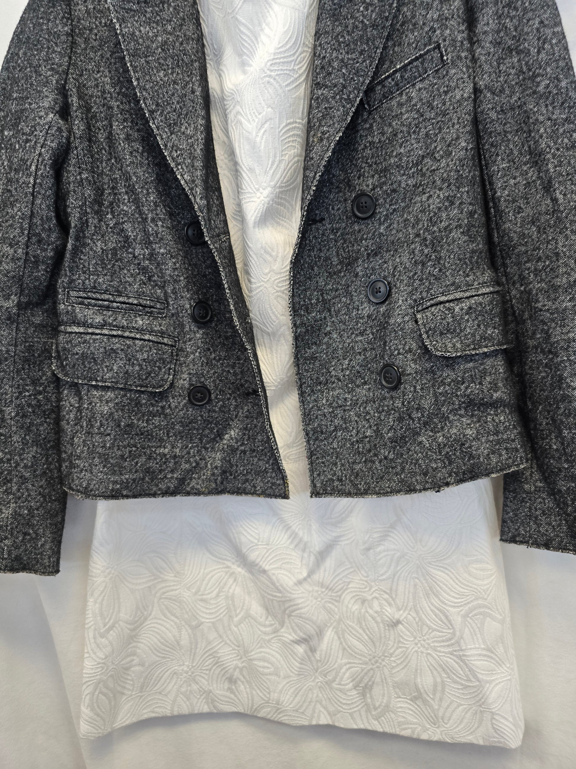 J crew gray blazer size 0 image 3